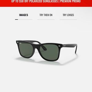 Black Rayban Blaze Wayfarer